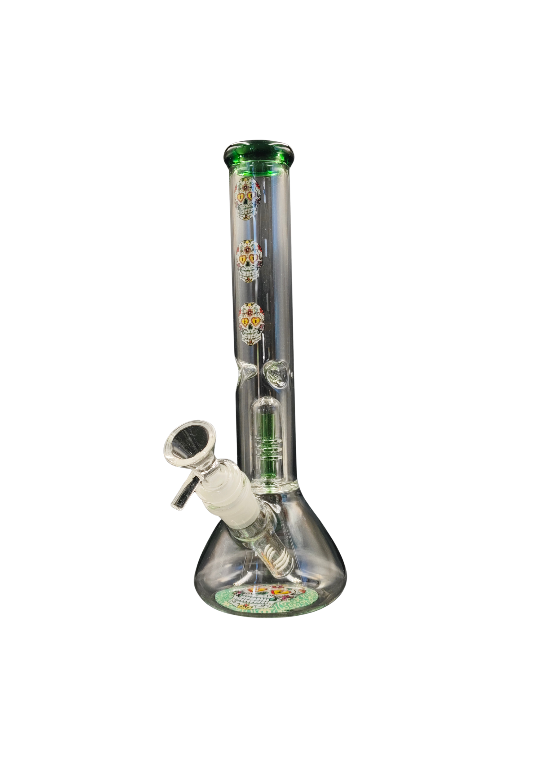 3 Sugar Skull Glass Bong